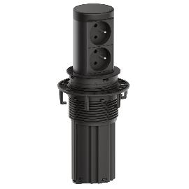 Obrázek produktu pro BACHMANN zásuvkový prvek Elevator 2, 2 x zásuvka, černá