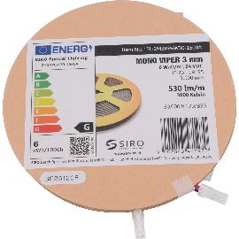 Artikelbild fĂĽr SIRO LED-Band SL-VIPER 3mm 6W/m 3000K, 24 V/DC, 1500 mm