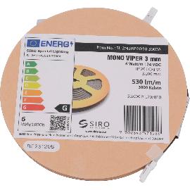 Artikelbild fĂĽr SIRO LED-Band SL-VIPER 3mm 6W/m 3000K, 24 V/DC, 3000 mm