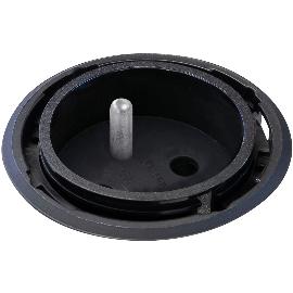 Termékkép EVOline One aljzat fekete átmérő 59 mm
