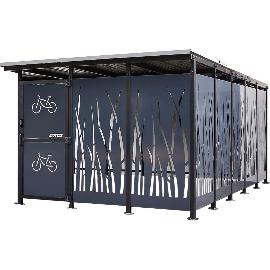 Artikelbild für Radunterstand Modell Schilfrohr 3 x 5 m