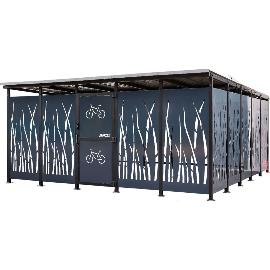 Artikelbild für Radunterstand Modell Schilfrohr 5 x 5 m