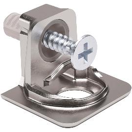 Artikelbild fĂ¼r ITALIANA FERRAMENTA Tablar-Bodenträger PK2 Tablarstärke 19 mm ø 5 mm, vernickelt