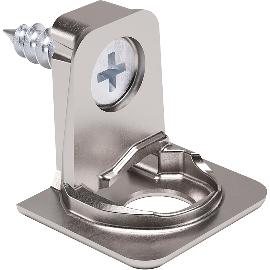 Immagine dell'articolo per Reggiripiano PK2, avvitare, spess. ripiano 25 mm, øforo3mm, zama nichelata