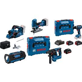 Artikelbild für BOSCH Akku Set  GSB + GBH + GST + GHO + GPB + GBA 18 Volt