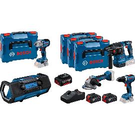 Artikelbild für BOSCH Akku-Set GPB + GSR + GBH + GWS + GDS + GBA 18 Volt