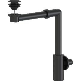 Obrázek produktu pro Prostorově úsporný sifon F1329.53, černý, včetně ventilu Push-Open