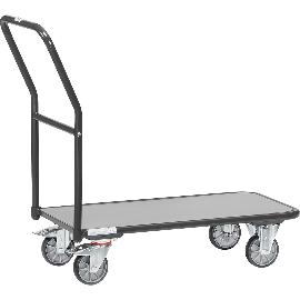 Imagine produs pentru Carucior cu maner FETRA, 850 x 450 mm, roti Ø 200 mm, capacitate 300 kg