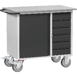 Artikelbild für FETRA Werkzeugwagen 2450 1080 x 590 x 995 mm 1 Schrank 6 Schubladen
