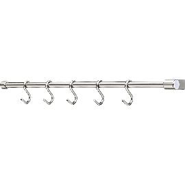Artikelbild für Reling-Set DM 16 x Länge 600 mm Stahl vernickelt Edelstahl-Effekt