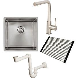 Immagine dell'articolo per SOLIDO set per lavello inox 400 senza mensola per rubinetteria