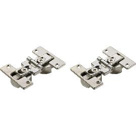 Artikelbild für HETTICH Mittelscharnier-Set 180°, zum Anschrauben, vernickelt, 2 Stück