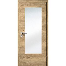 Obrázek produktu pro SOLIDO Smart interiér dveře CPL prasklý dub příčně sklo A pravé 750/2030