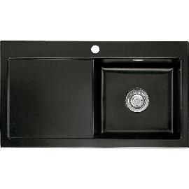 Artikelbild für SYSTEMCERAM Einbauspüle Mera 90, 900 x 510 mm ±1,5% Tt. links, Nigra