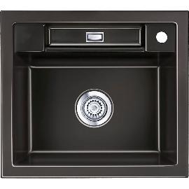 Artikelbild für SYSTEMCERAM Einbauspüle Bela 57, 575 x 510 mm ±1,5% reversibel, Nero