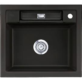 Artikelbild für SYSTEMCERAM Einbauspüle Bela 57, 575 x 510 mm ±1,5% reversibel, Nigra
