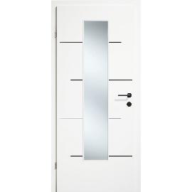 Artikelbild für SOLIDO Creativtüre Relief-Q weiß lack. Reliefdekor schwarz GL EN-M LI 750/2030