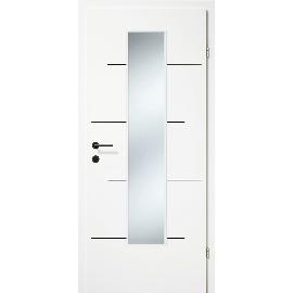 Artikelbild für SOLIDO Creativtüre Relief-Q weiß lack. Reliefdekor schwarz GL EN-M RE 750/2030