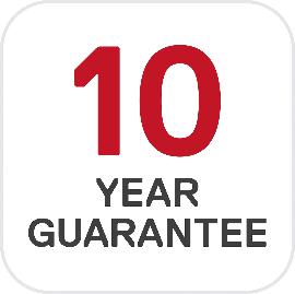 10 év gyártói garancia
