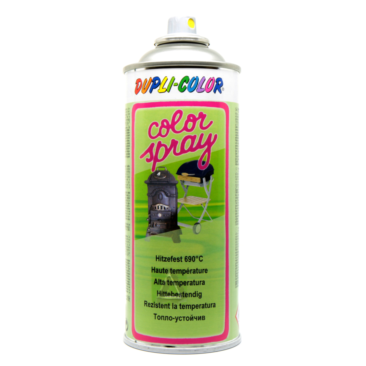 Vernice spray upli-Color COLOR alte temperature 400 ml nero 690°C